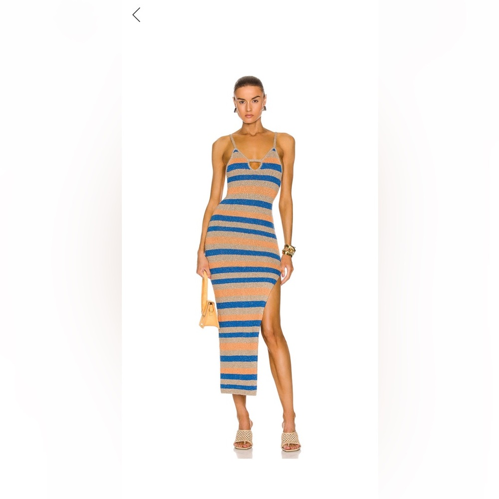 Atoir Cindy Dress in Lapis Tuscan Stripe